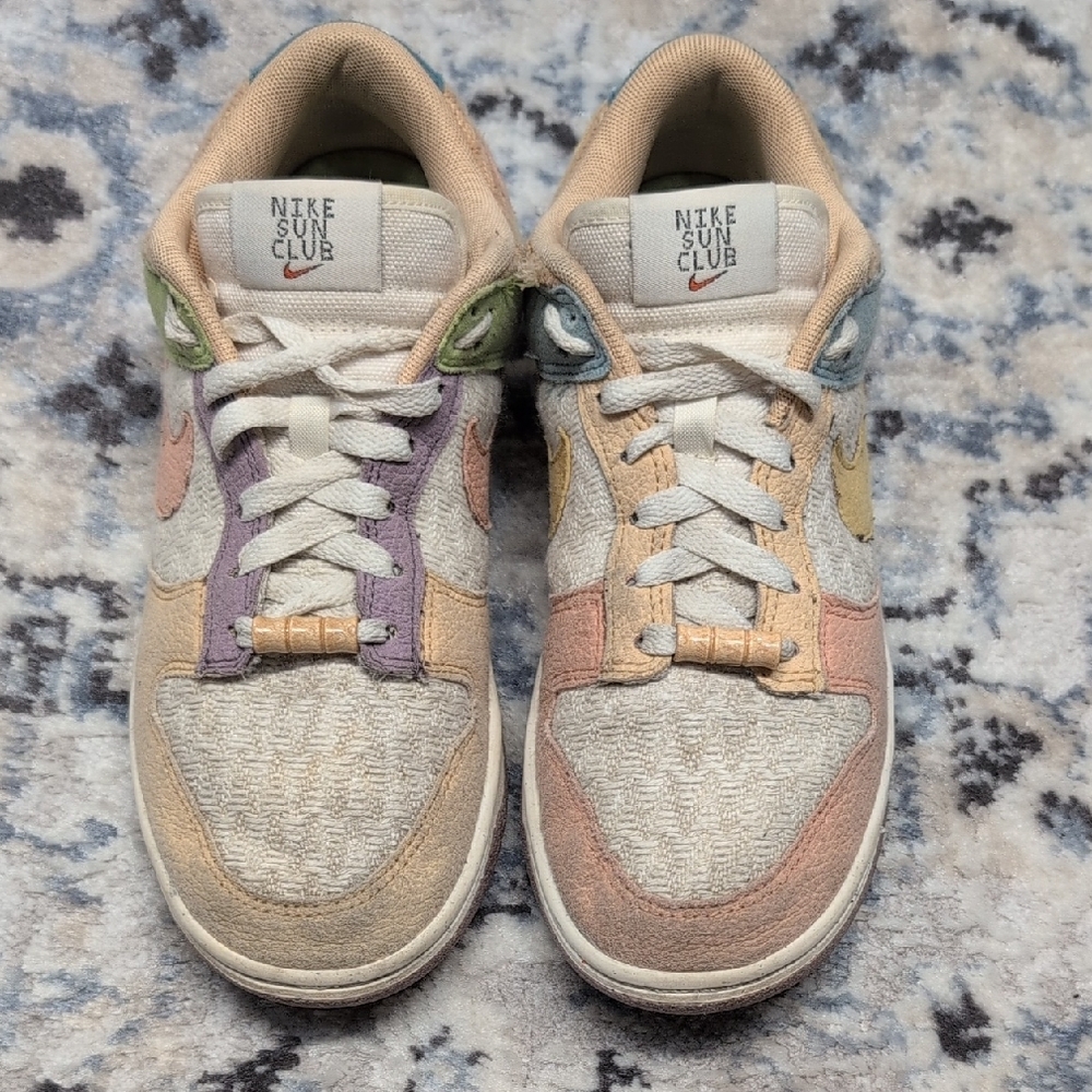 Nike Dunk Low SE Sun Club Pastel Multi Color Women’s Size 8 Palm Tree - Picture 2 of 8